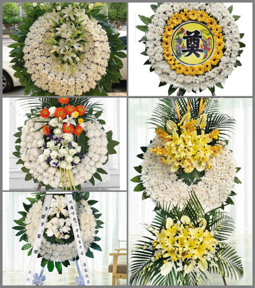 山东济宁汶上县南站镇孙庄村花圈速递
